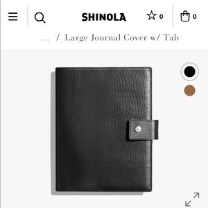 Shinola Large Journal Cover With Tab
